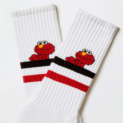 Calcetines Besocks - BeSesameStreet Elmo White