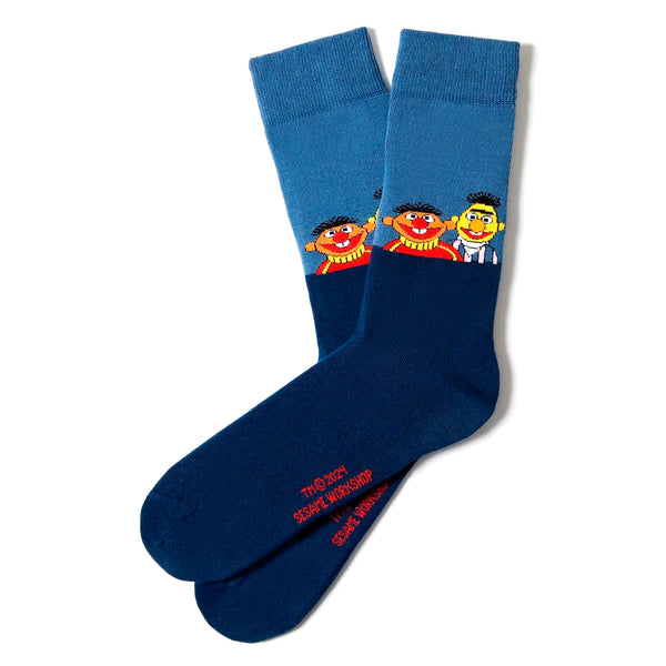 Calcetines Besocks - BeSesameStreet Epi & Blas Blue