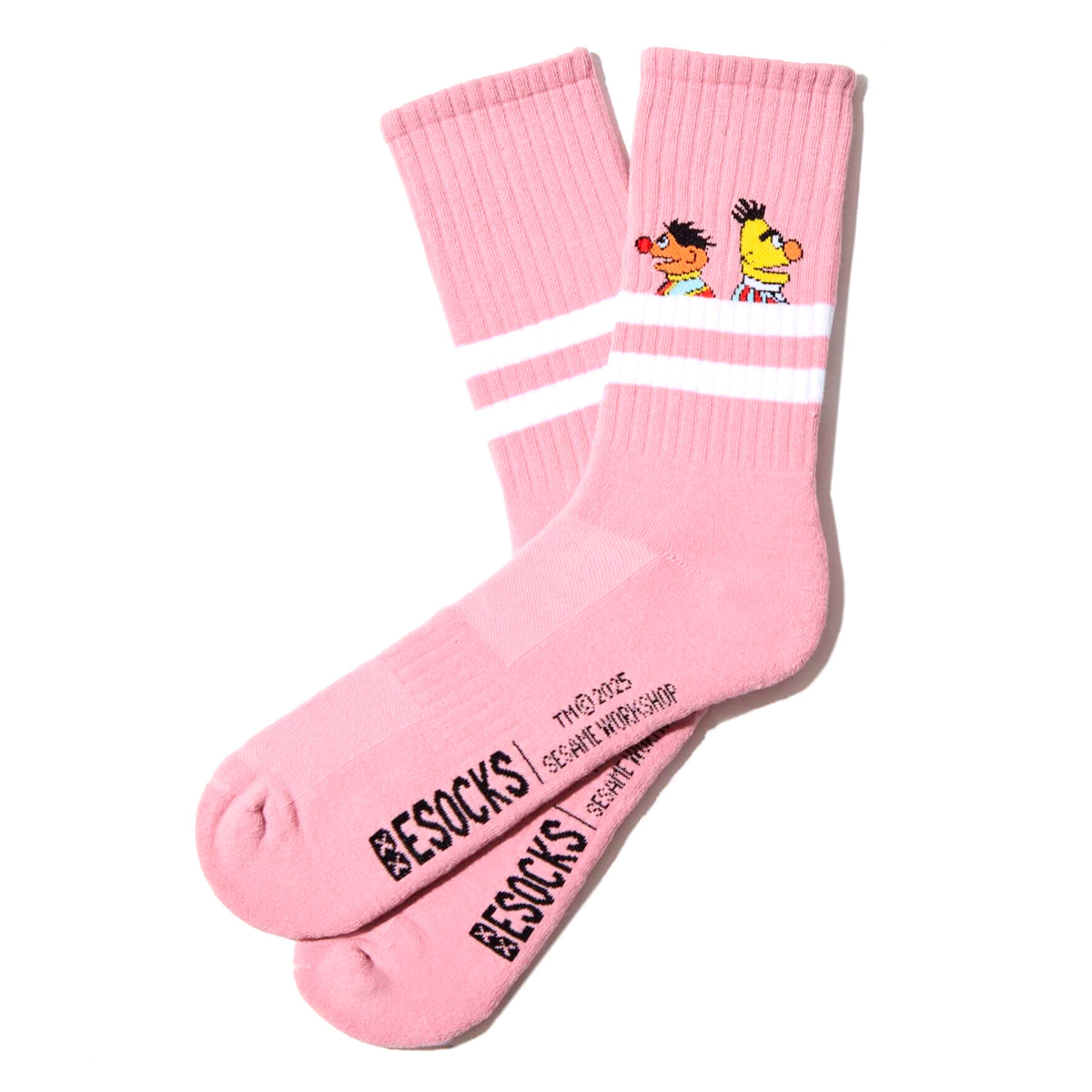 Calcetines Besocks - BeSesameStreet Epi &amp; Blas Pink