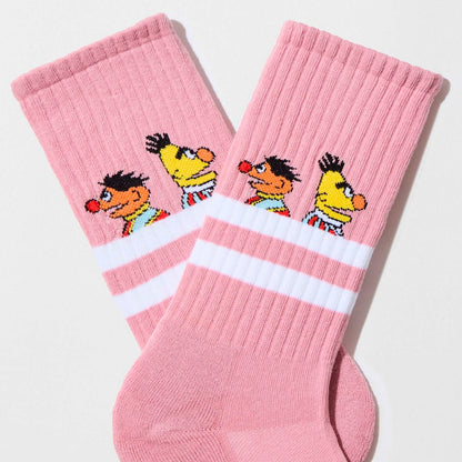 Calcetines Besocks - BeSesameStreet Epi &amp; Blas Pink