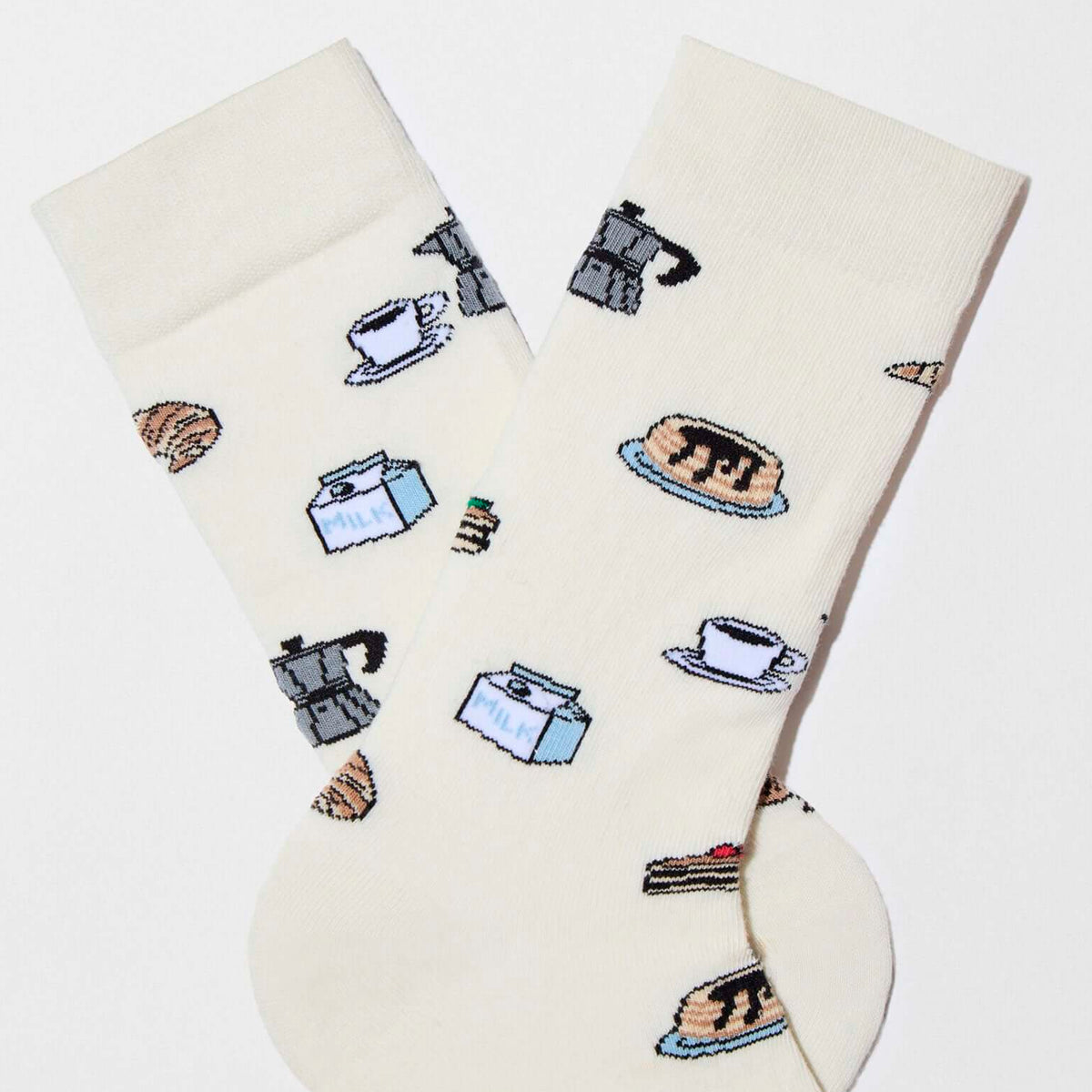 Calcetines Besocks - BeSweetBreakfast Beige ☕🥐