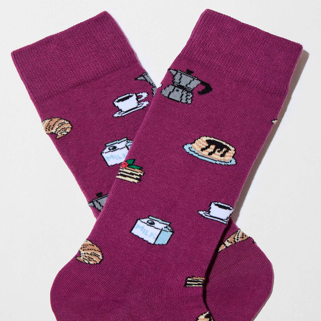 Calcetines Besocks - BeSweetBreakfast Purple ☕🥐
