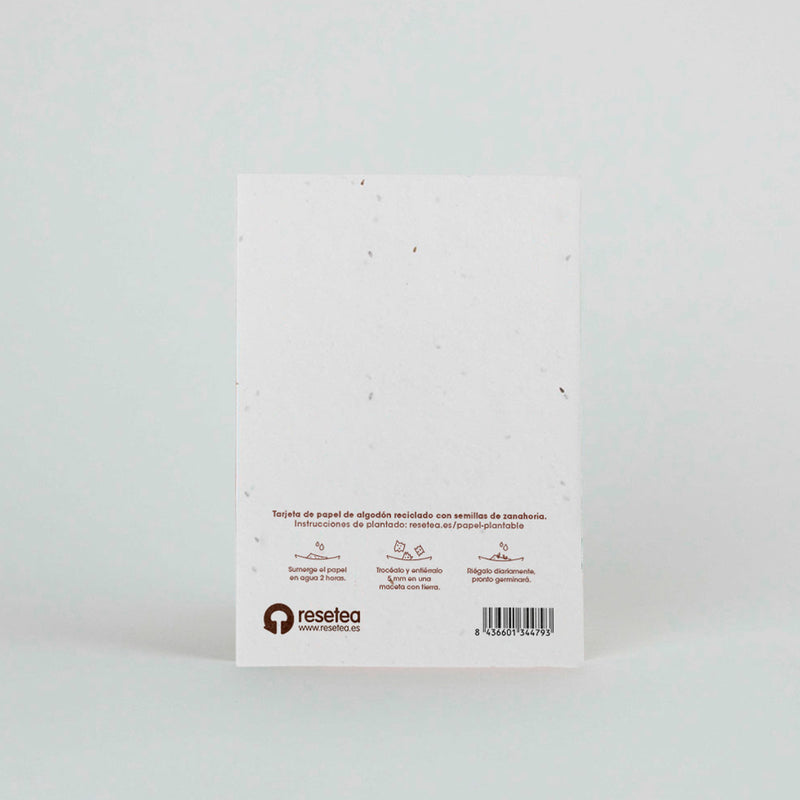 Postal plantable - "Bienvenido" 👶