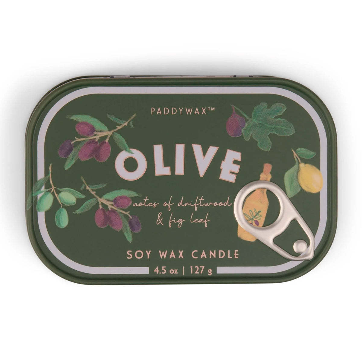 Vela en lata Paddywax - Oliva