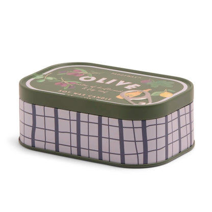 Vela en lata Paddywax - Oliva
