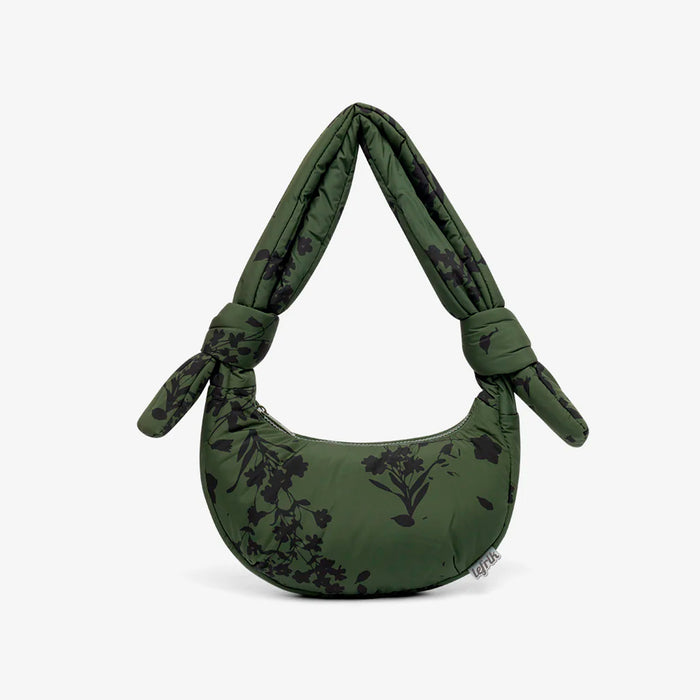 Bolso Lefrik - Biwa Micro Puffy Floral Green