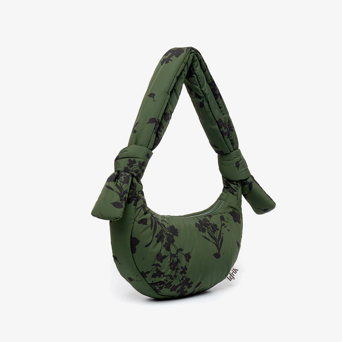 Bolso Lefrik - Biwa Micro Puffy Floral Green