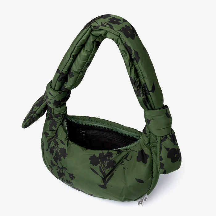 Bolso Lefrik - Biwa Micro Puffy Floral Green