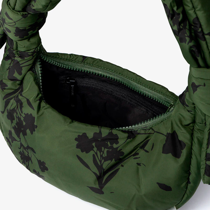 Bolso Lefrik - Biwa Micro Puffy Floral Green