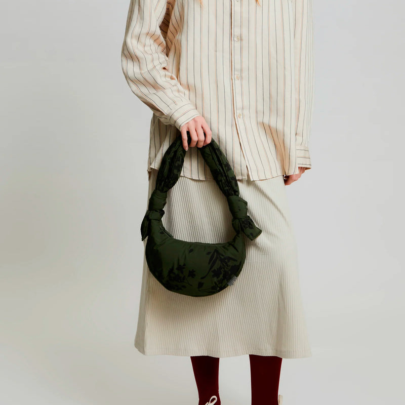 Bolso Lefrik - Biwa Micro Puffy Floral Green