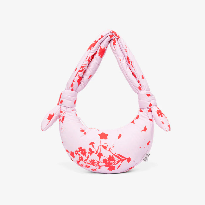 Bolso Lefrik - Biwa Micro Puffy Floral Pink