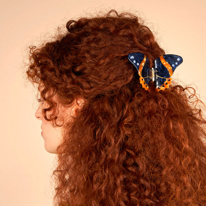 Pinza para el pelo - Mariposa negra