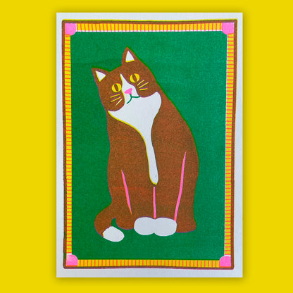 Print de Naomi Wilkinson A5 - "Black Cat"