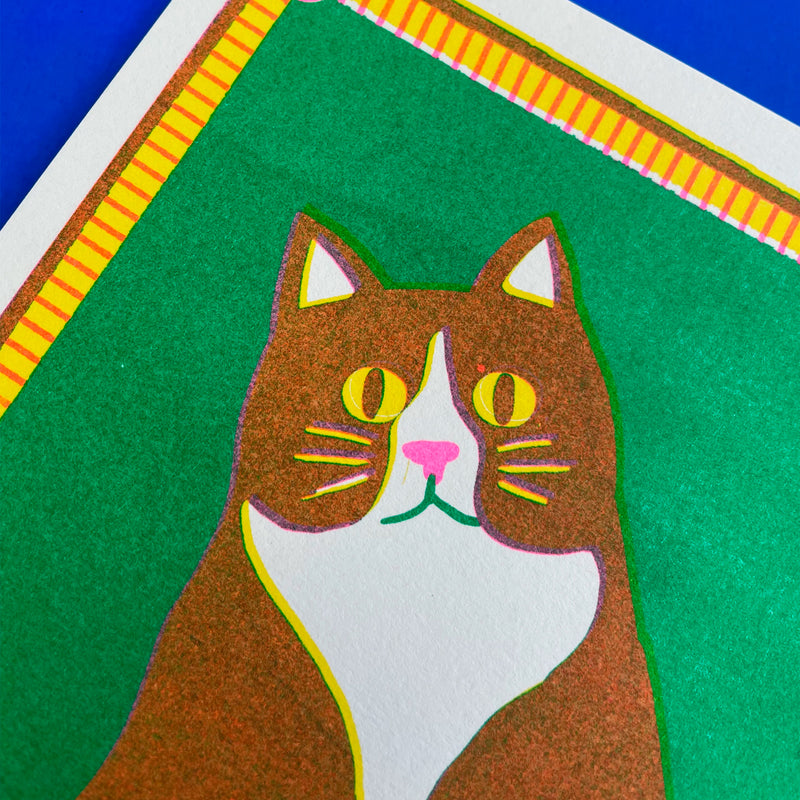 Print de Naomi Wilkinson A5 - "Black Cat"