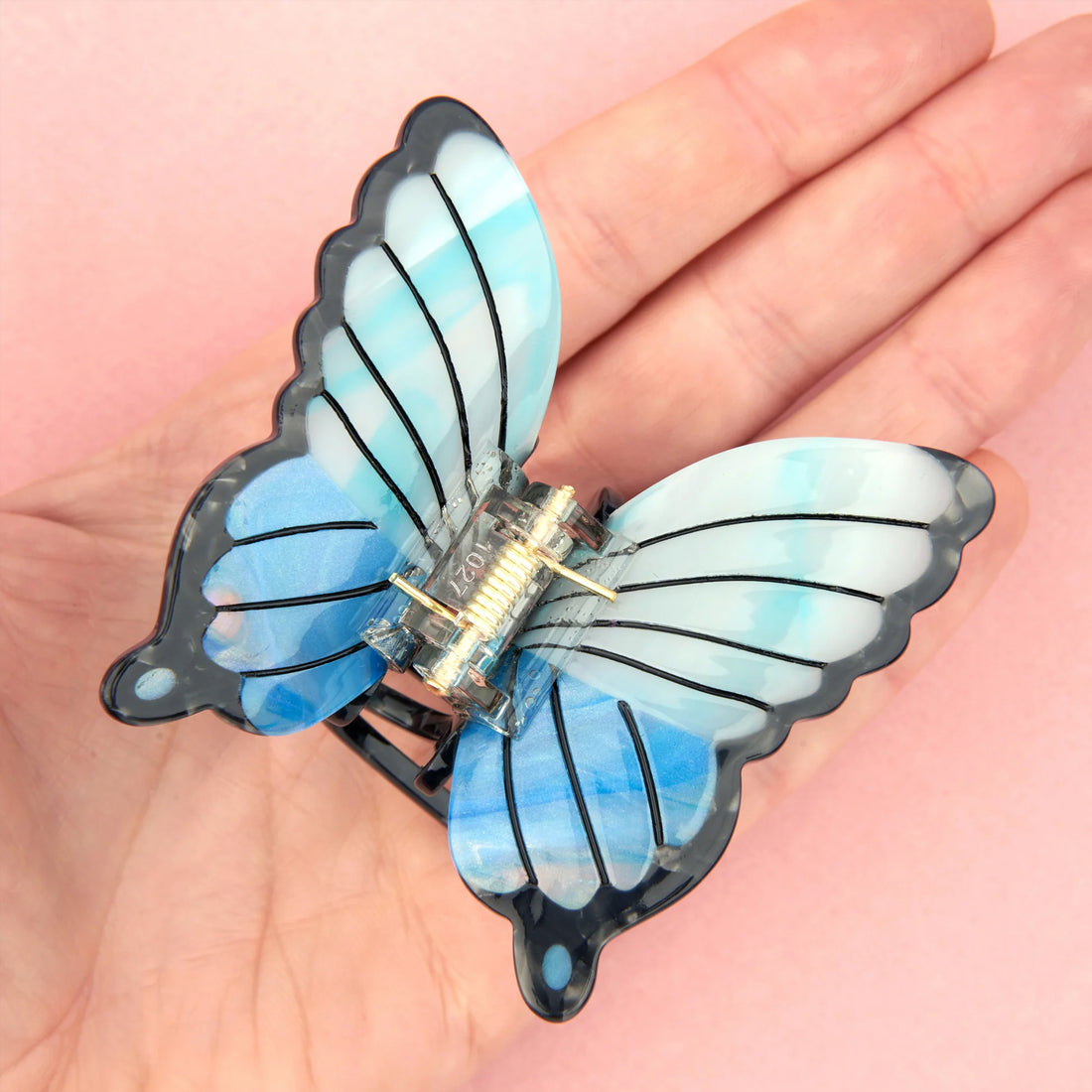 Pinza para el pelo - Mariposa azul