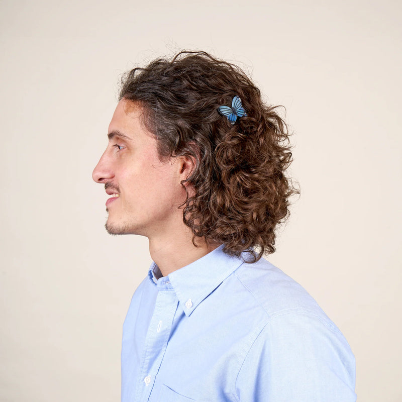 Pasador de pelo - Mariposa azul