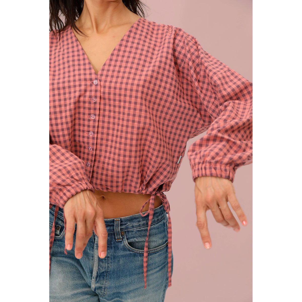 Blusa Casa Peseta - Molina Vichy Malva