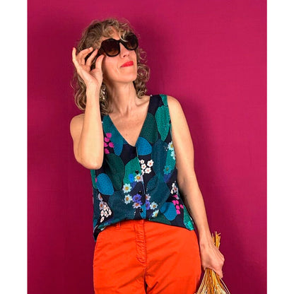 Blusa La Compiano - Mona Cactus Florido