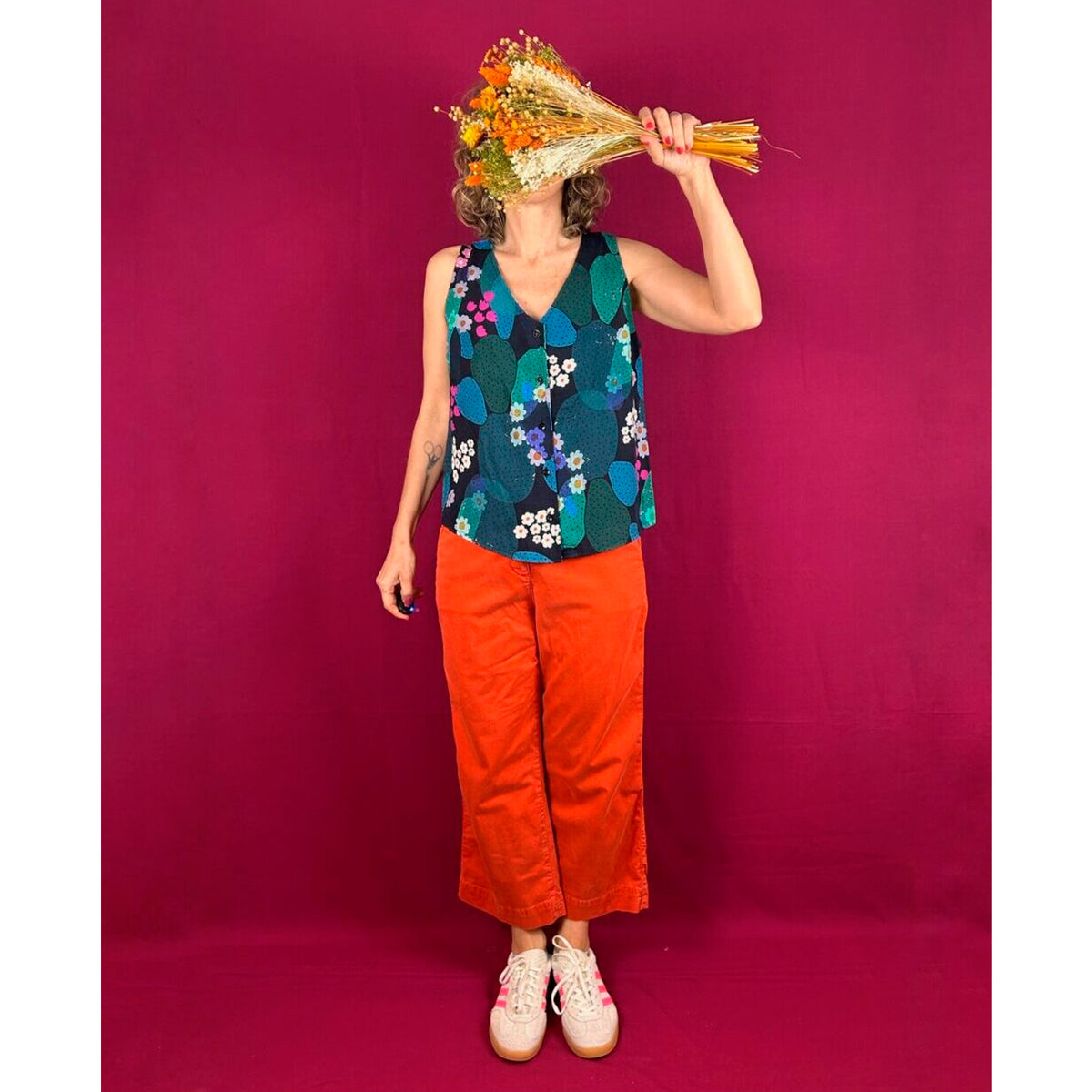 Blusa La Compiano - Mona Cactus Florido
