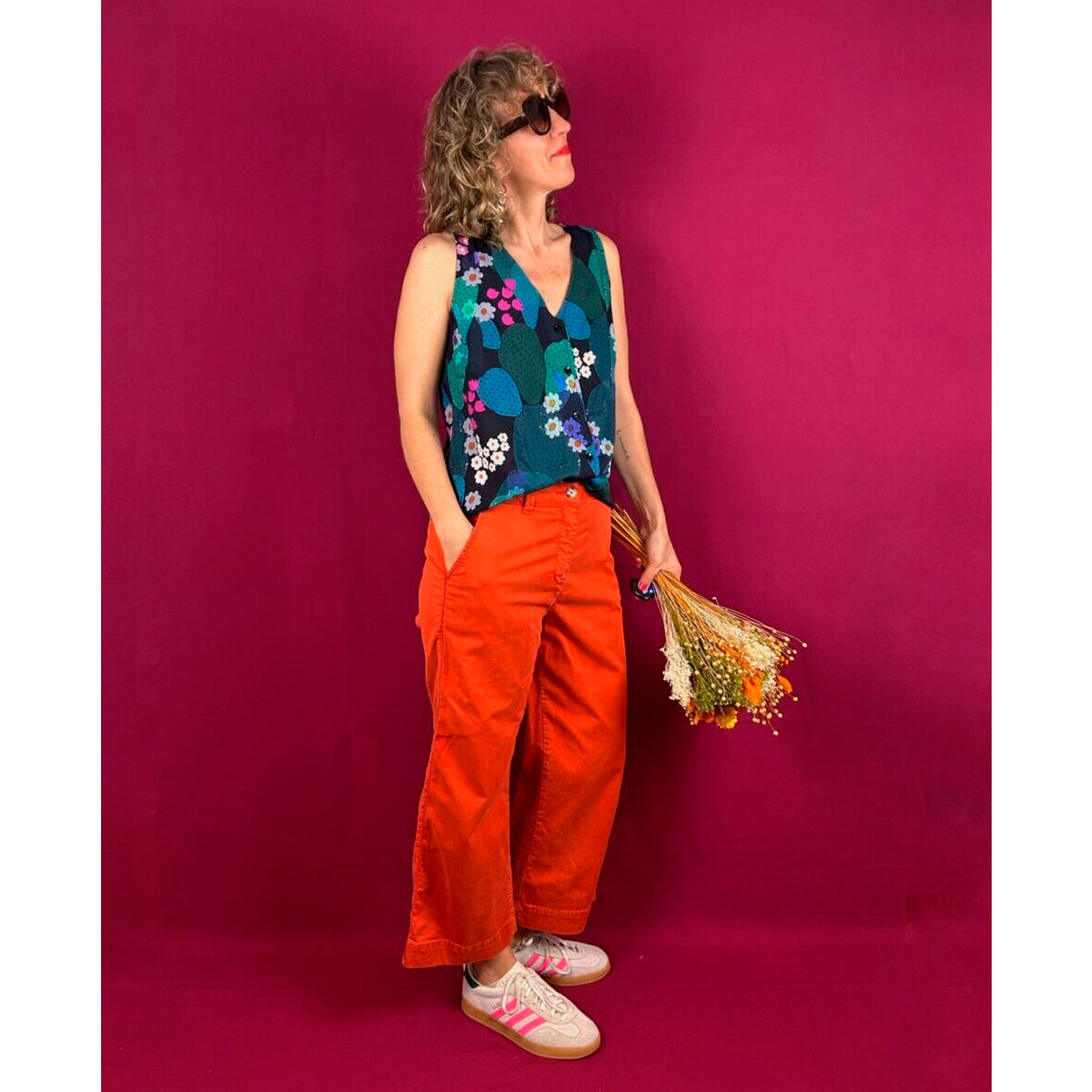 Blusa La Compiano - Mona Cactus Florido