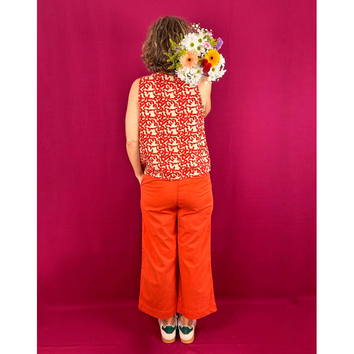 Blusa La Compiano - Mona Enredadera Roja