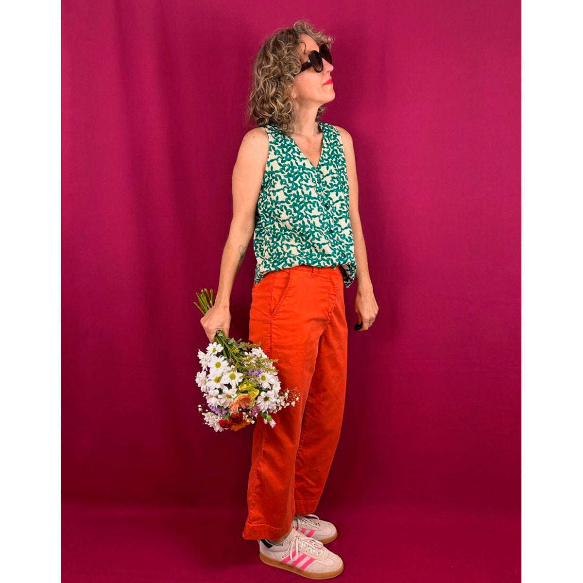Blusa La Compiano - Mona Enredadera Verde