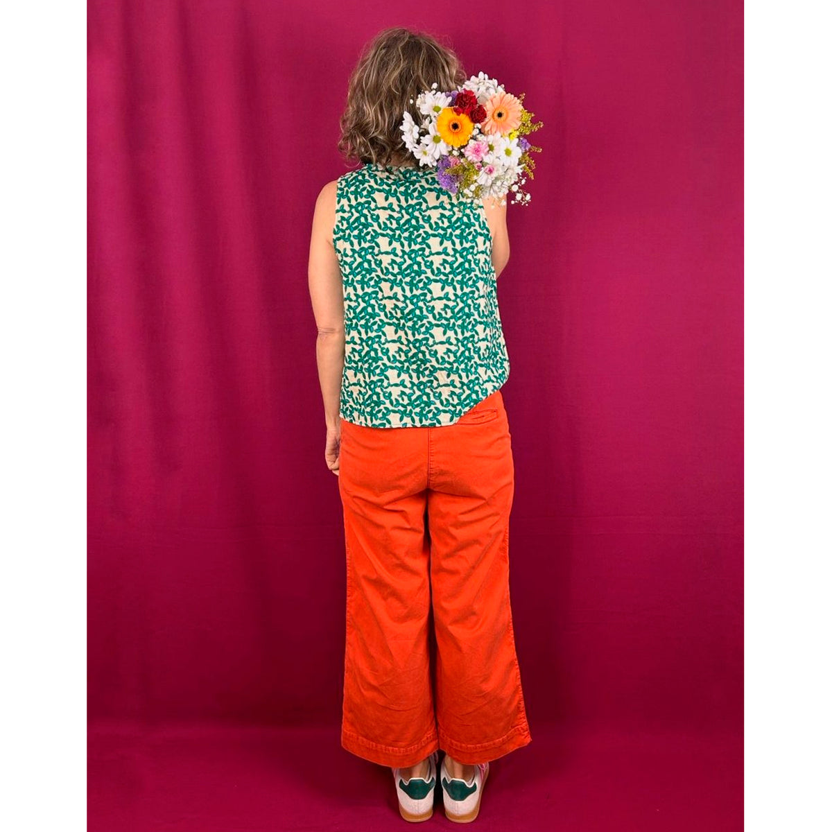 Blusa La Compiano - Mona Enredadera Verde