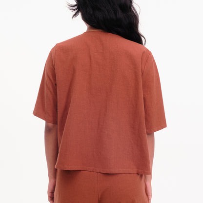 Blusa Béhulah - Treves Marrón