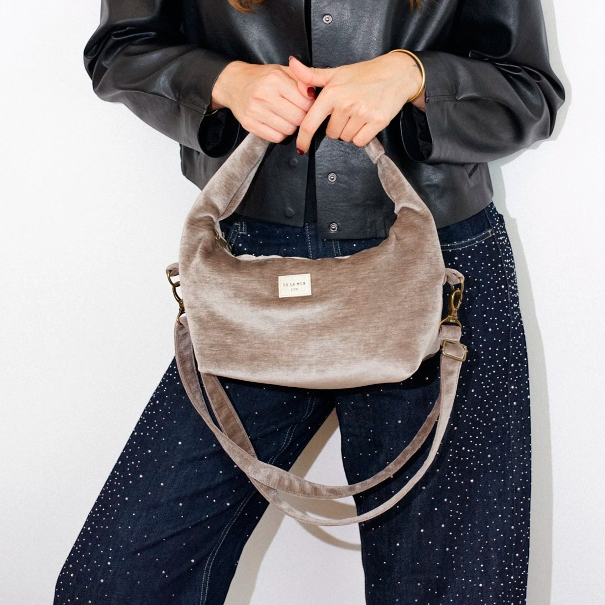 Bolso De La Mur - Fiesta Mediano Choco