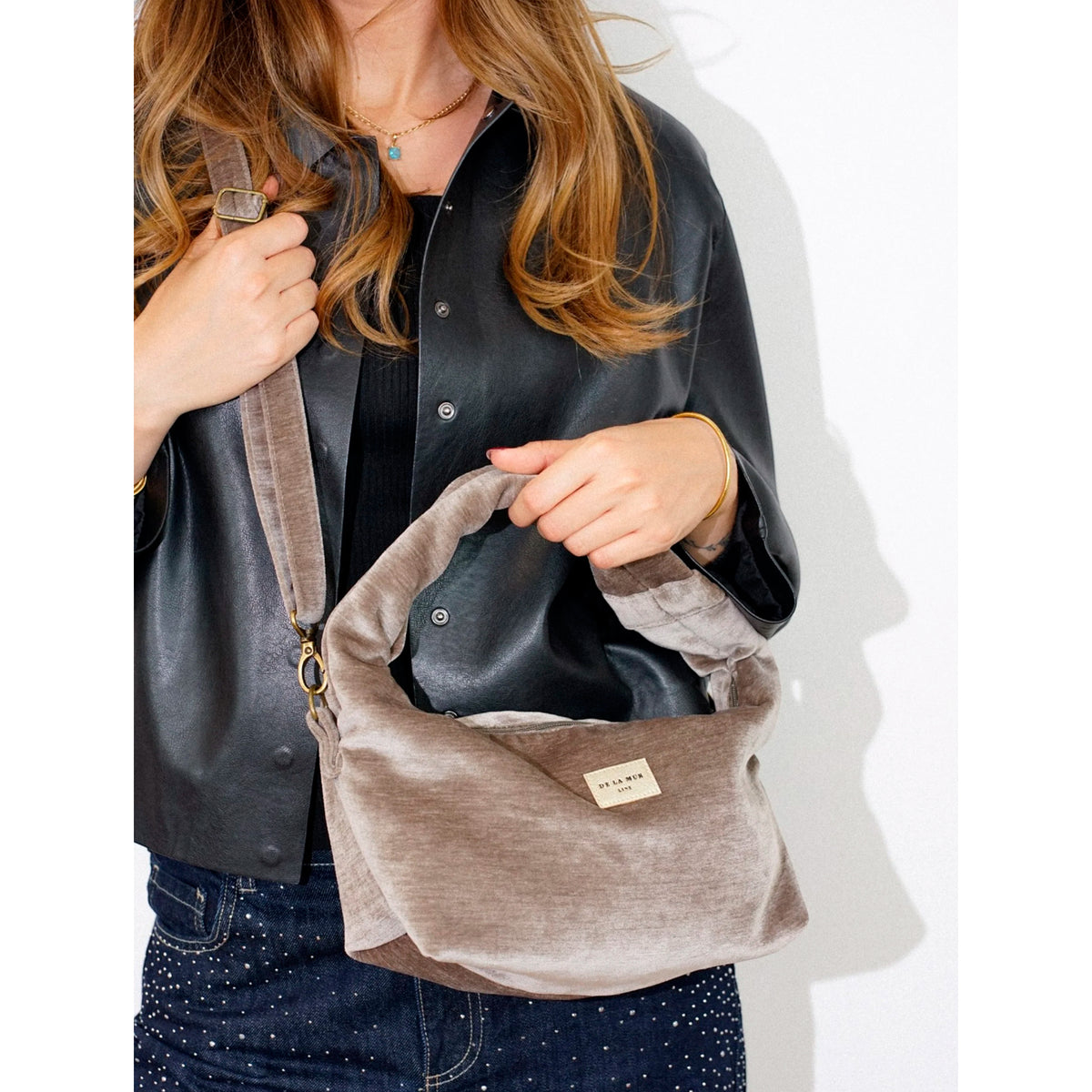 Bolso De La Mur - Fiesta Mediano Choco