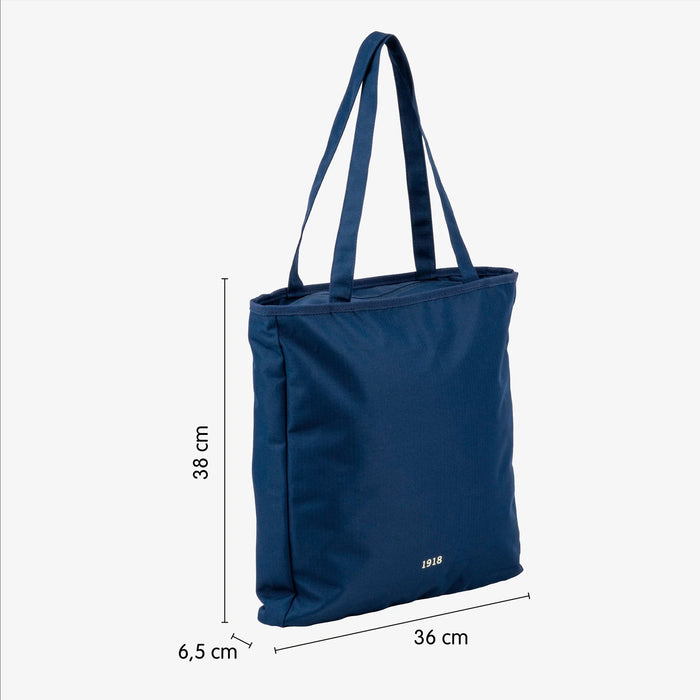 Tote bag con cremallera - Goma MILAN 430 Azul