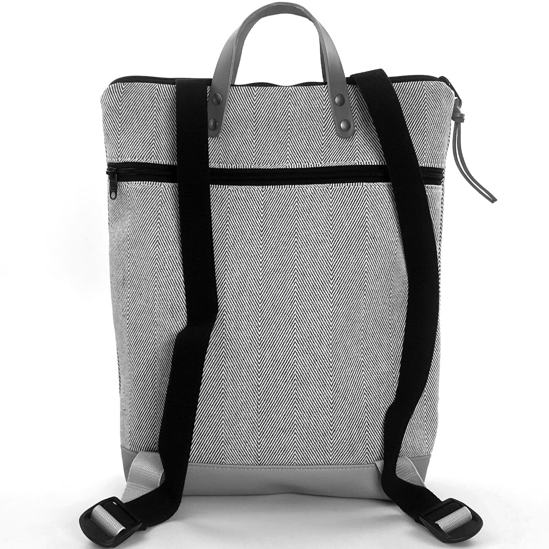 Mochila Book Holder Loneta con bolsillo extra Daniel Chong - Espiga con bolsillo lila