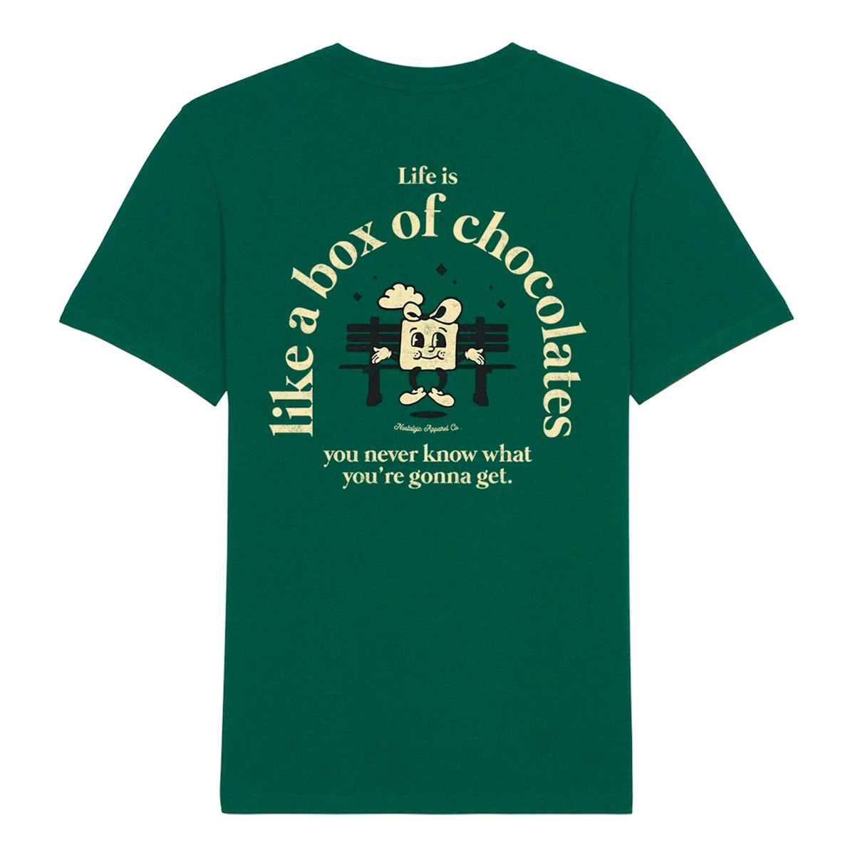 Camiseta Nostalgic Apparel - "Box of Chocolates"