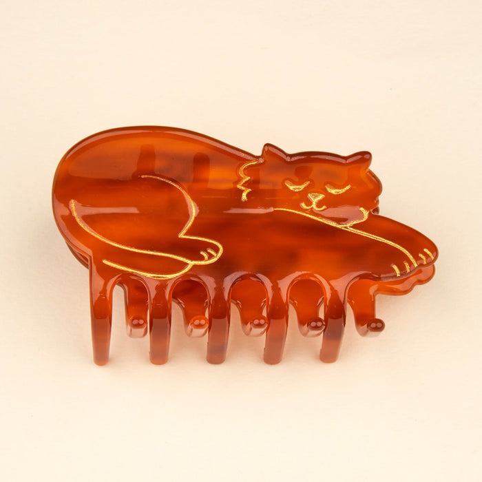 Pinza para el pelo - Gato Marrón 🐱