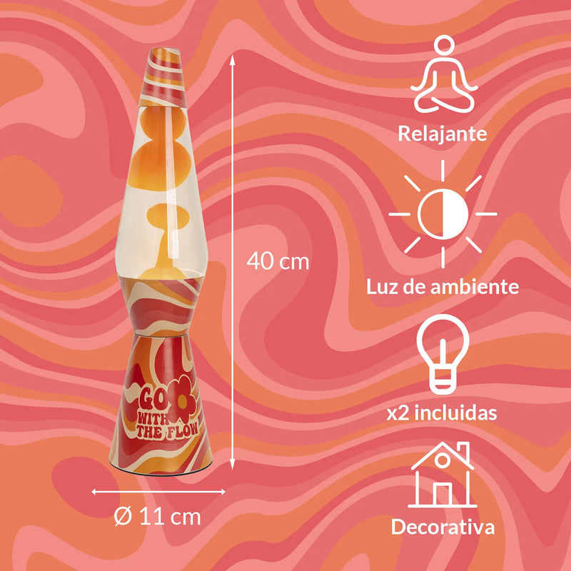 Lámpara de lava Fisura - Go with the Flow