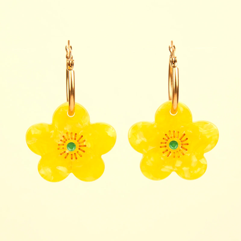 Pendientes - Flor de mantequilla