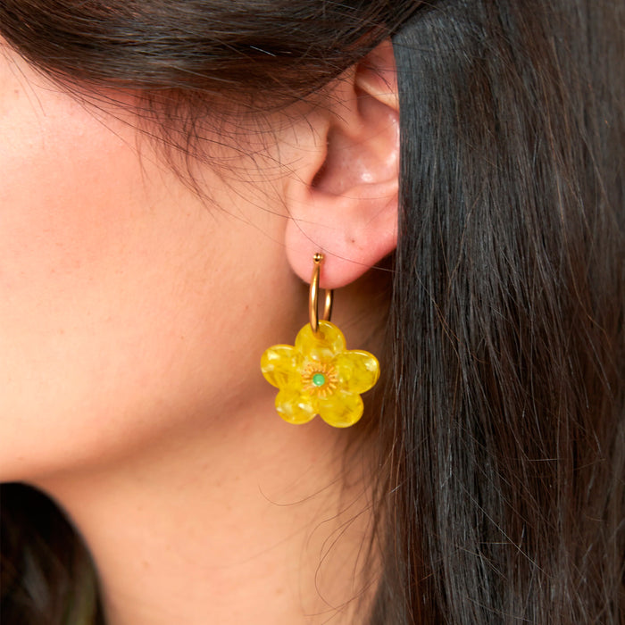 Pendientes - Flor de mantequilla