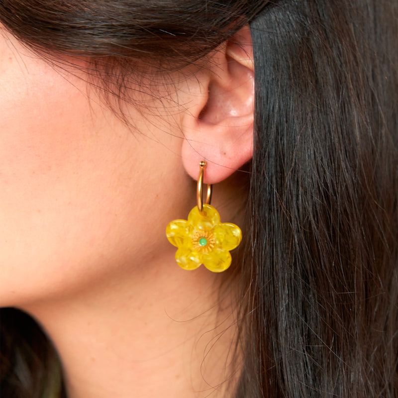 Pendientes - Flor de mantequilla