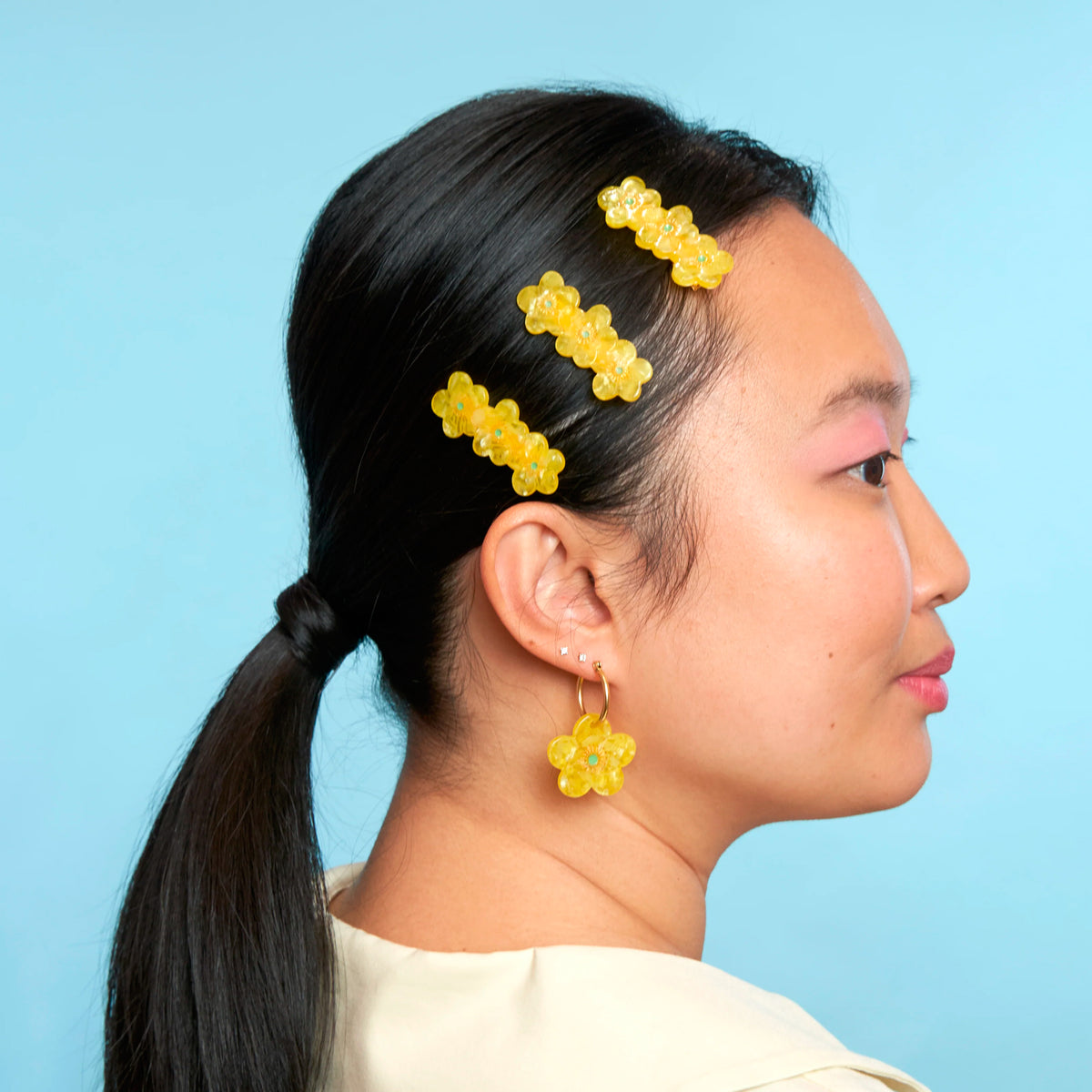 Pasador de pelo - Flor de mantequilla