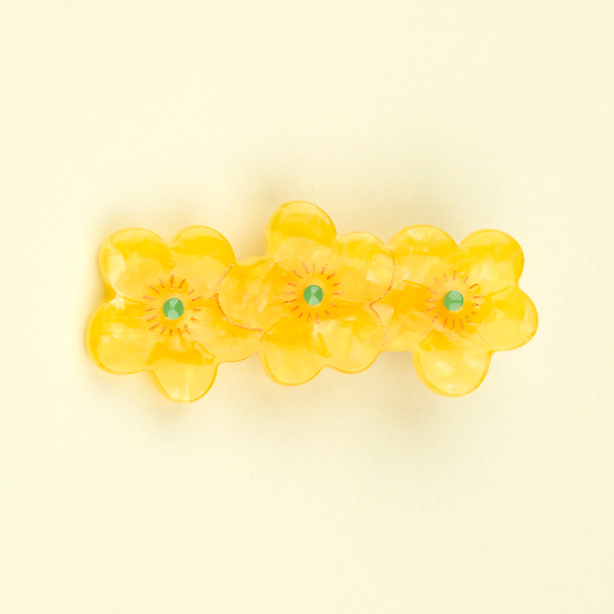 Pasador de pelo - Flor de mantequilla
