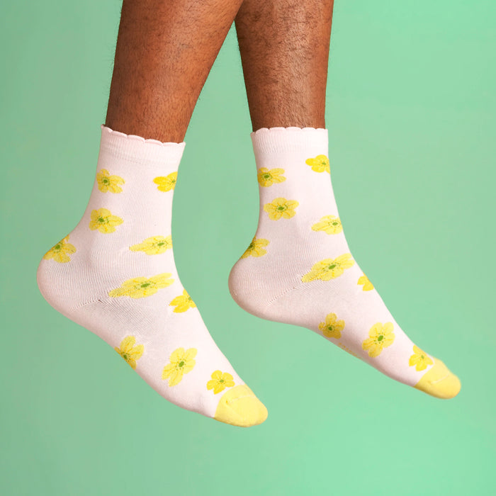 Calcetines - Flor de mantequilla