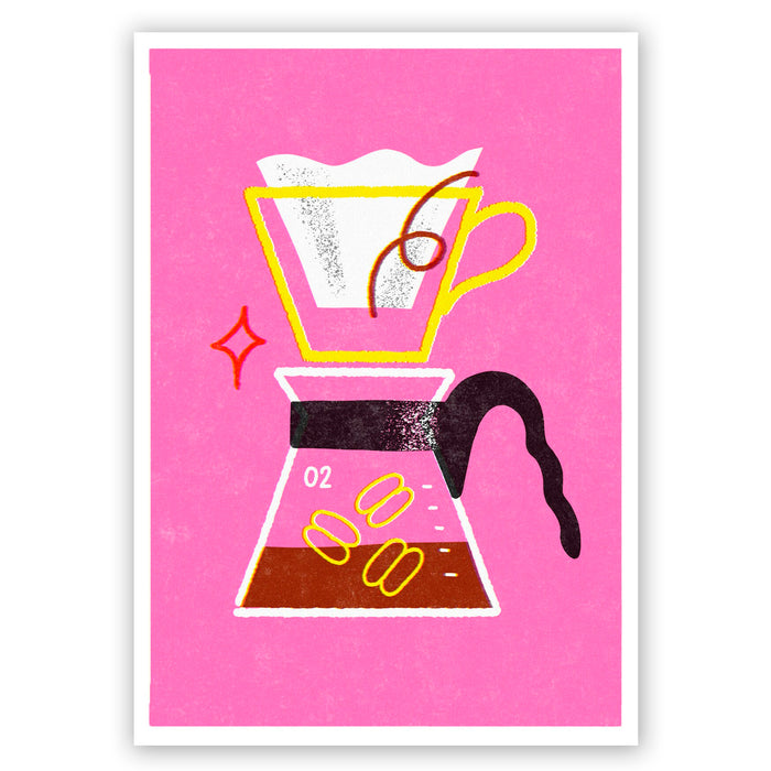 Print de Sara Marcos A3 - "Cafetera Filtro V60"