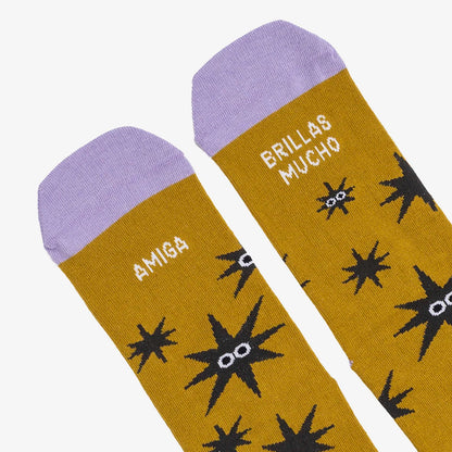 Calcetines UO - "Amiga, brillas mucho" ✨