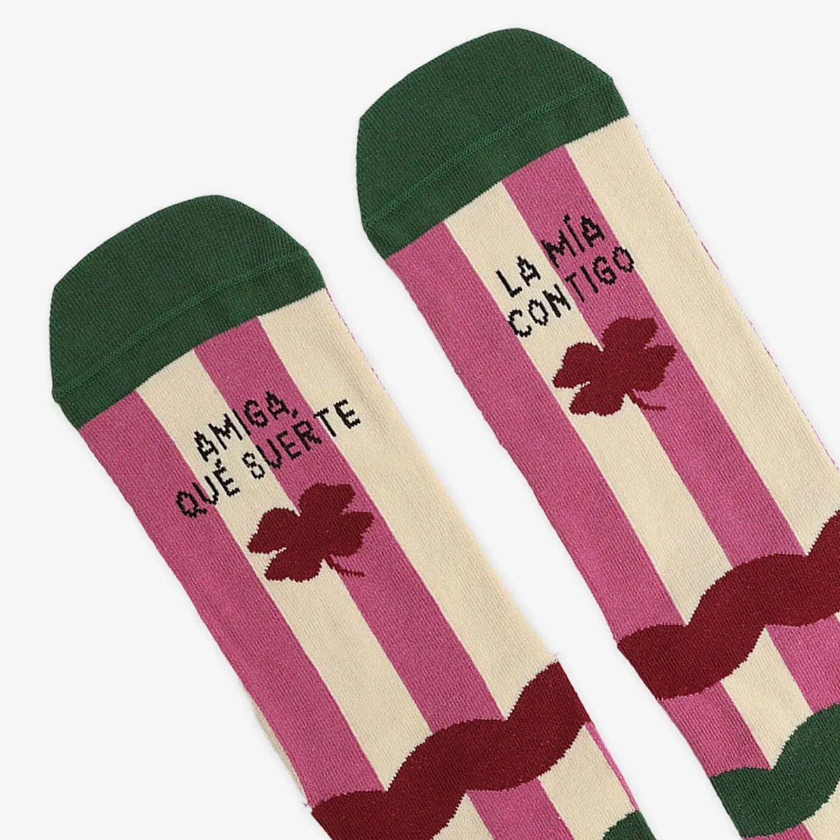 Calcetines UO - "Amiga, qué suerte la mía contigo" 🍀