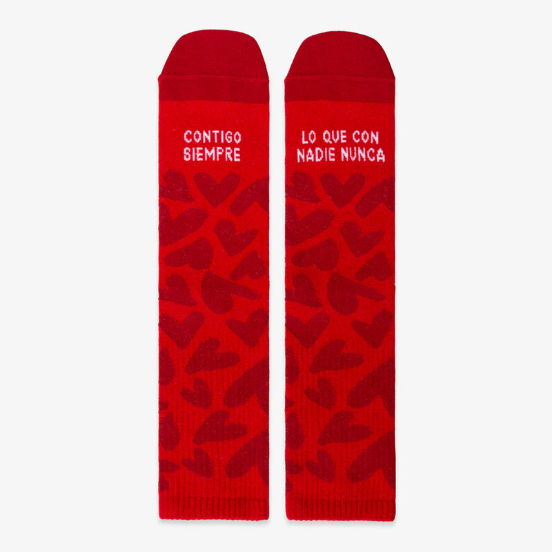 Calcetines UO - "Contigo siempre, lo que con nadie nunca" 💗