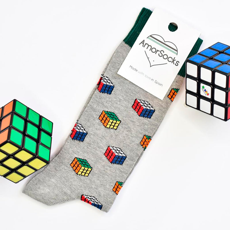 Calcetines - Cubos Grey