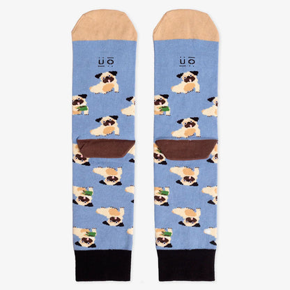 Calcetines UO - "Hoy puede ser un gran día, but first, cafecito" ☕🐶