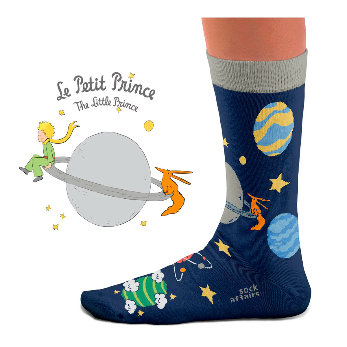 Calcetines - Le Petit Prince Night Planets 🪐✨