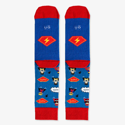 Calcetines UO - "Papi: El Mejor Superhéroe de Todos los Tiempos" 🦸‍♂️