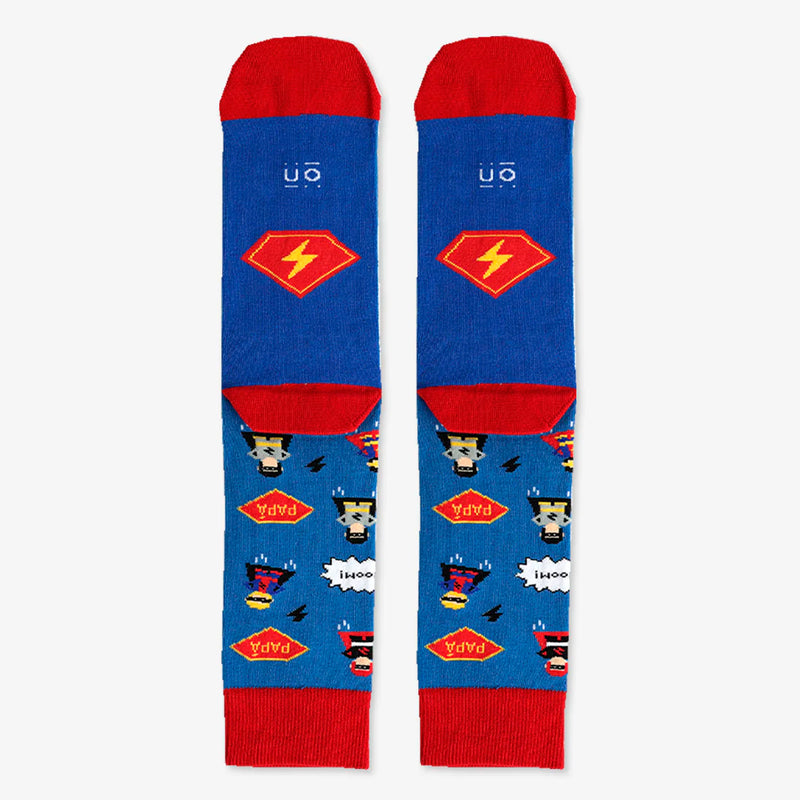 Calcetines UO - "Papi: El Mejor Superhéroe de Todos los Tiempos" 🦸‍♂️